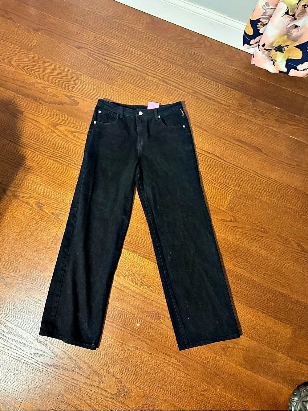 UNIF wide Leg Jeans in Black Waist 28